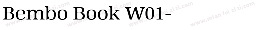 Bembo Book W01字体转换